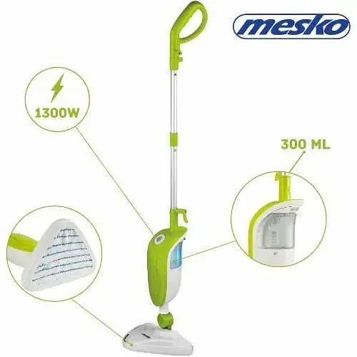 Швабра паровая Mesko MS 7020 1300 Вт резервуар 300 мл - фото 2