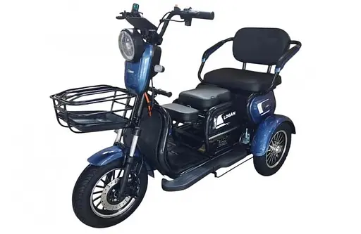 Електроскутер Триколісний Corso Logan (1200W 72V/23Ah) Синій - фото 1