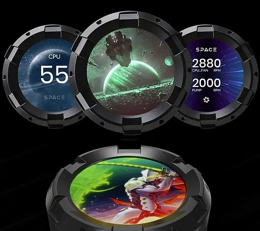 СВО ID-Cooling Space LCD SL240 XE (SL240 XE) - фото 9