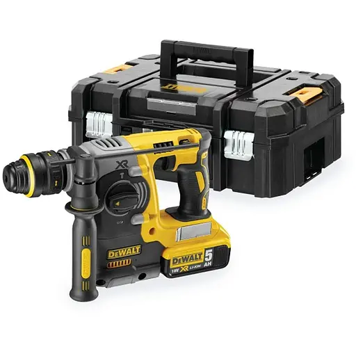 Перфоратор аккумуляторный бесщеточный DeWALT SDS-Plus с АКБ и ЗУ DCH274P2T - фото 1