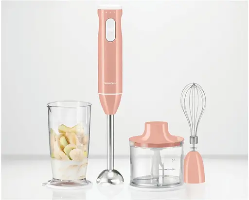 Блендер погружной SilverCrest 3 в 1 SSMS 600w, многофункциональный, мощный, три цвета Розовый - фото 3
