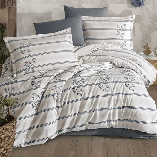 Постельное белье Eva Ранфорс с вышивкой Clasy pbe0052084 - фото 1