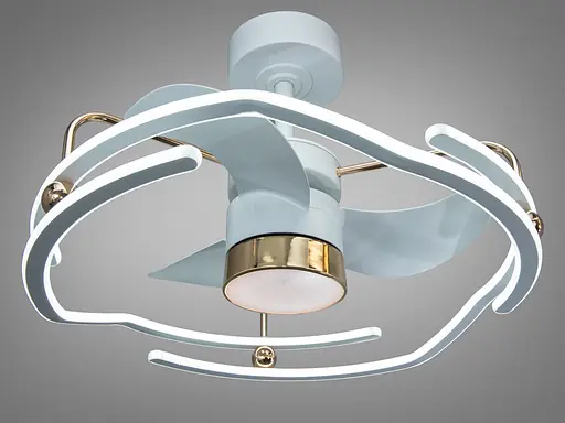 Люстра-вентилятор Romin з пультом для дитячої кімнати 28W - фото 2