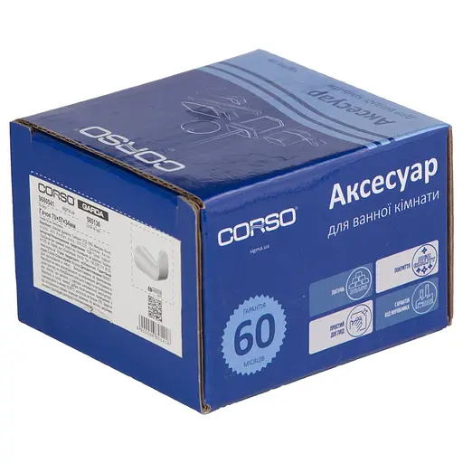 Крючок Corso GARDA 70×57×34мм (W) (9680541) - фото 5