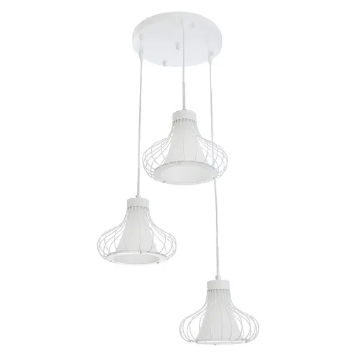 Люстра Brille лофт підвісна для кухні E27 60W WH (BL-927S/3)