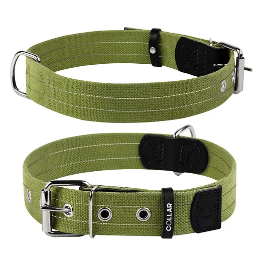 Ошейник для собак хлопчатобумажная тесьма CoLLaR Брезент (ширина 20мм длина 31-41см)