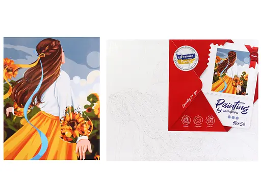 Набор для росписи по номерам Моя цветущая Украина, 40x50 см, КНО4984