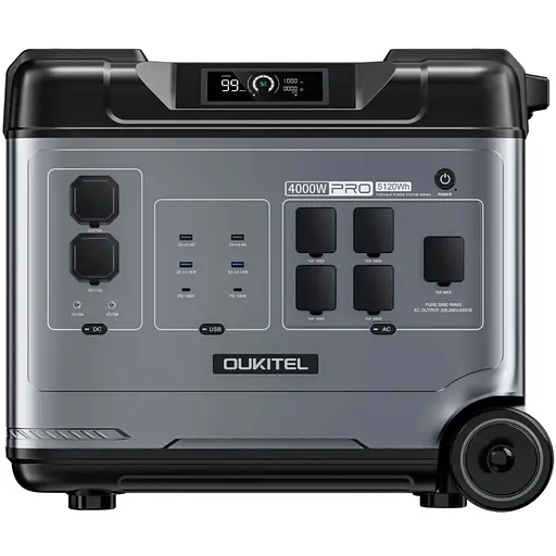 Зарядна станція Oukitel P5000 PRO 4000 Вт 5120Вт/г LiFePo4 UPS, MPPT, PD100 Вт