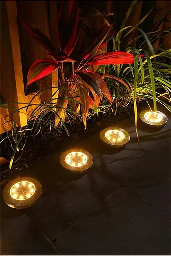 Дискові лампи Sun Lamp на сонячній батареї 8 led 4 шт - фото 5