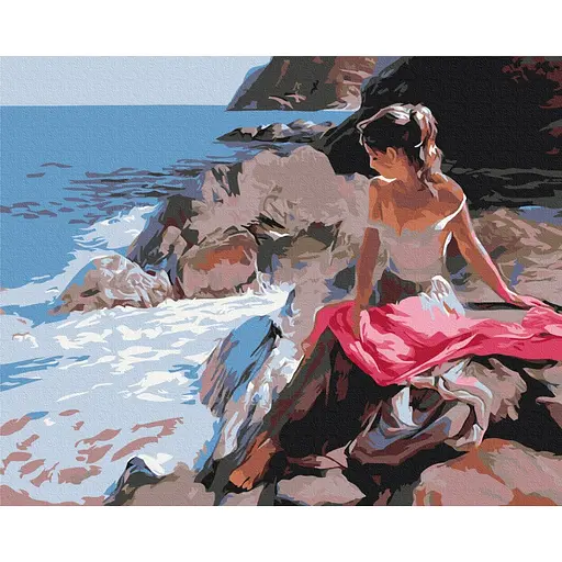Картина за номерами Мрії біля моря Brushme 40x50 см кольорова 000277354