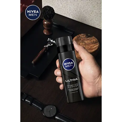 Гель для бритья Nivea Men Ultra черный 200 мл (81789) - фото 3