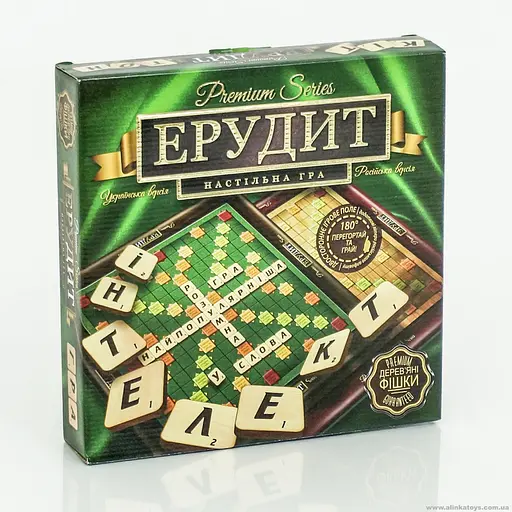 Гра настільна Ерудит ВЕЛ PREMIUM 6355 укр. і рос. мовами
