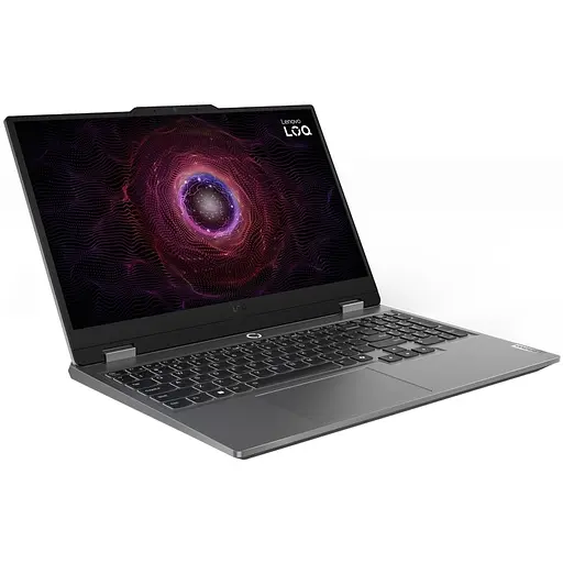 Ноутбук Lenovo LOQ 15ARP9 (83JC00A2RM) Luna Grey, Екран 15.6 IPS (1920x1080) Full HD 144 Гц, матовий / AMD Ryzen 7 7435HS (3.1 - 4.5 ГГц) / RAM 24 ГБ / SSD 1 ТБ / nVidia GeForce RTX 4070, 8 ГБ / LAN / Free DOS / 2.38 кг / сірий - фото 2