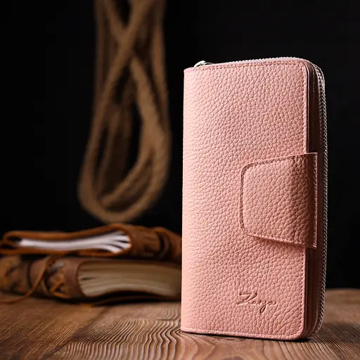 Жіночий шкіряний гаманець KARYA 18.5х9.5х3 см acs0024142 - фото 7