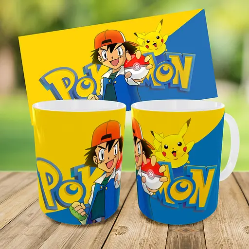 Набір дитячий Покемон Пікачу рюкзак 36х27см сумка-бананка, кружка з принтом для хлопчика (01567) - фото 9