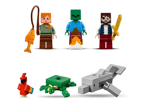 Конструктор Minecraft Пригоди на піратському кораблі на 386 деталей (11827) - фото 7