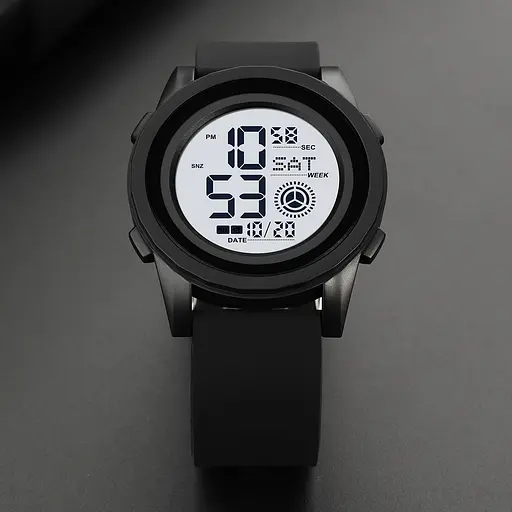 Наручний годинник чоловічий 2082BKWT Black-White Skmei acs0030316 - фото 4