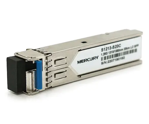 SFP модуль MERCURY 1.25G 1550nm 20km WDM LC підтримка DDM TX1550/RX1310