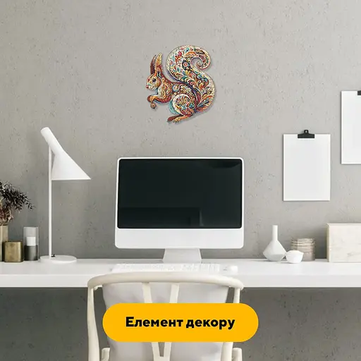 Пазл деревяний Мозаїка Білочки, А4, 100 елементів, Картонна коробка - фото 6