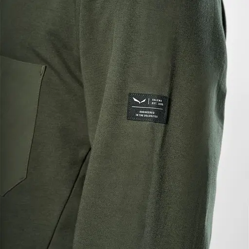 Светр Salewa Fanes Dry Pullover M M Темно-оливковий (1054-013.012.1131) - фото 3