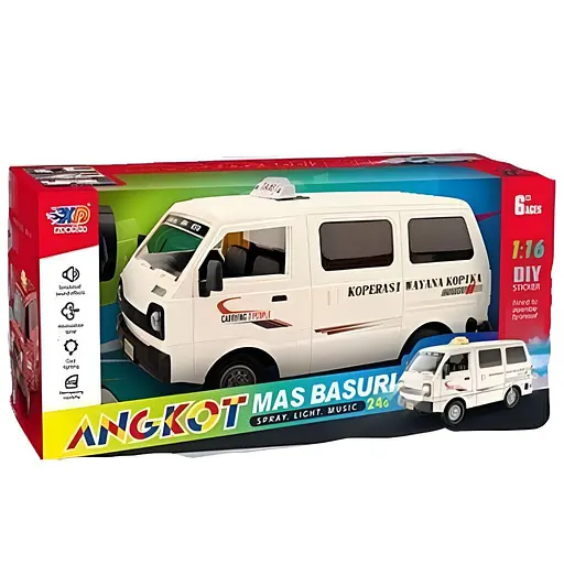 Машина на радиоуправлении 3688 G 168 A, аккумулятор 3.7V, пульт 2.4G, 1:16, подсветка, резиновые шины, подвижные элементы, красный - фото 2