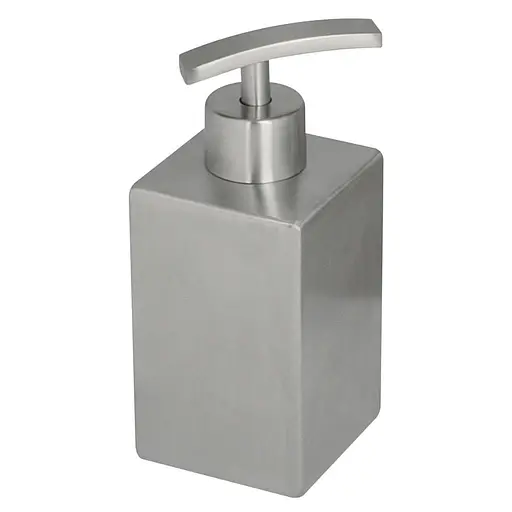 Дозатор для рідкого мила, окремостоячий, нержавіюча сталь, сатин Rj First RJAC020-02SS, Нержавіюча сталь - фото 1