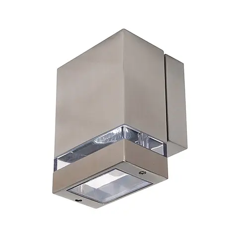 Світильник фасадний "GARDENYA-1" GU10 мат.хром без лампи настінний - фото 1