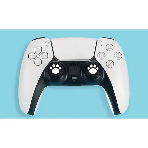 Накладки на стики Thumb Grips 2-pack для PS4-PS5-Xbox FootPrint White [96948] - фото 2