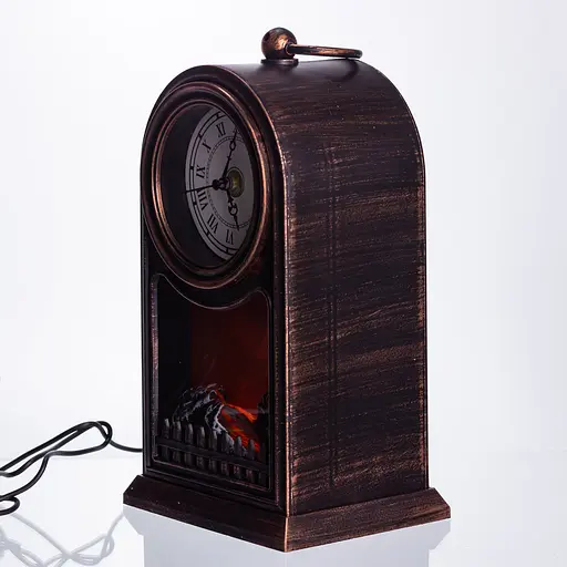 Декоративний новорічний світильник камін-годинник Yiwu з LED-підсвіткою USB CR-3-6  - фото 2