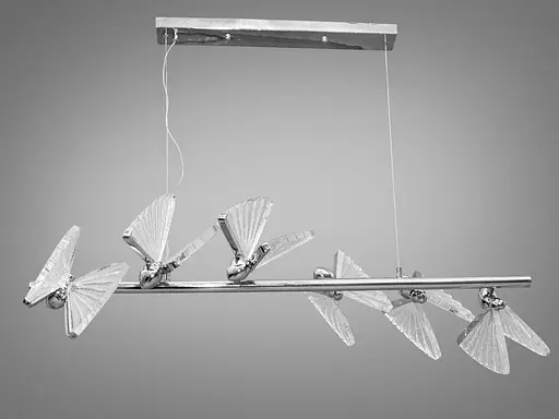Декоративний світлодіодний підвіс люстра "Метелики" , 48W, хром - фото 3
