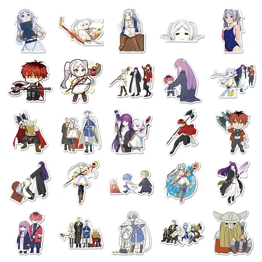 Стікерпак Фрирен Набір наклейок GeekLand Frieren 50 штук - фото 3