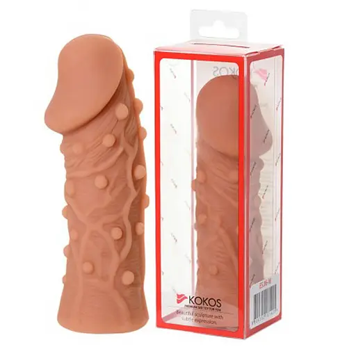 Насадка на пенис Kokos Extreme Sleeve ES.06 M 14.7 см телесный - фото 2