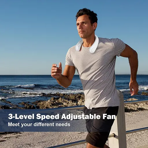 Портативный вентилятор для шеи HealSmart 3 скорости - фото 5