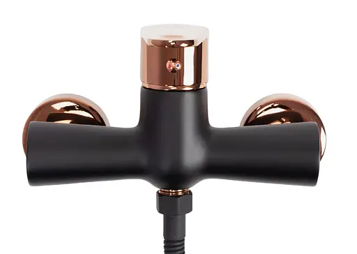 Смеситель для душа Rea Mild настенный rose gold REA-B9149 Черный - фото 4