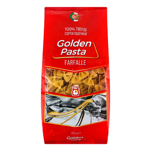 Вироби макаронні Golden Pasta Farfalle 400 г - фото 2