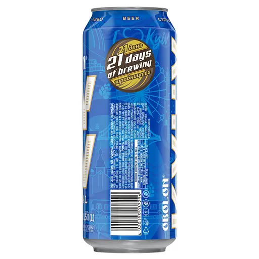 Пиво Оболонь Kyiv Original світле 4% 0.5 л з/б - фото 2