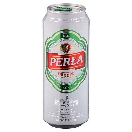 Пиво Perla Export светлое фильтрованное 5.2% 0.5 л