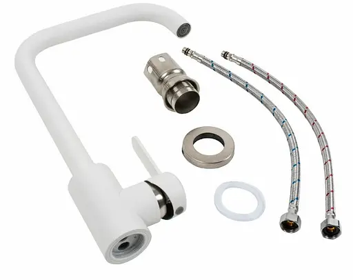 Змішувач для кухні Platinum KT 11 (3008B-FH) Білосніжний (SP000033462) - фото 2