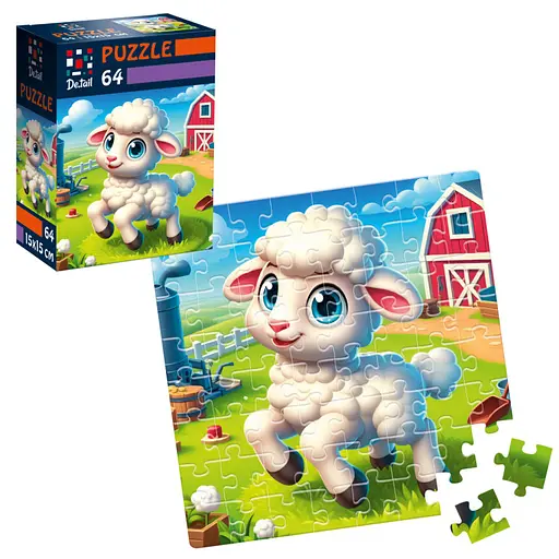 Пазли De.tail Спритна овечка, 64 деталі, DT1234-22