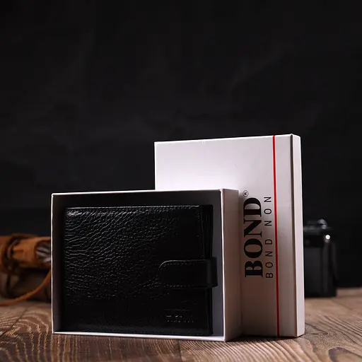 Кожаный мужской кошелек Bond 12.5х9х2.5 см acs0026910 - фото 9