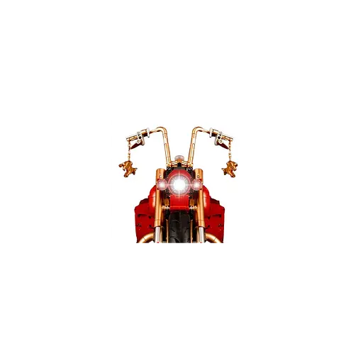 Конструктор дитячий мотоцикл 2111 шт червоний - фото 5