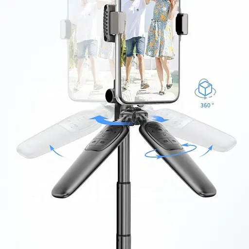 Штатив-трипод Adyss A65 с пультом 1.5 m черный - фото 6