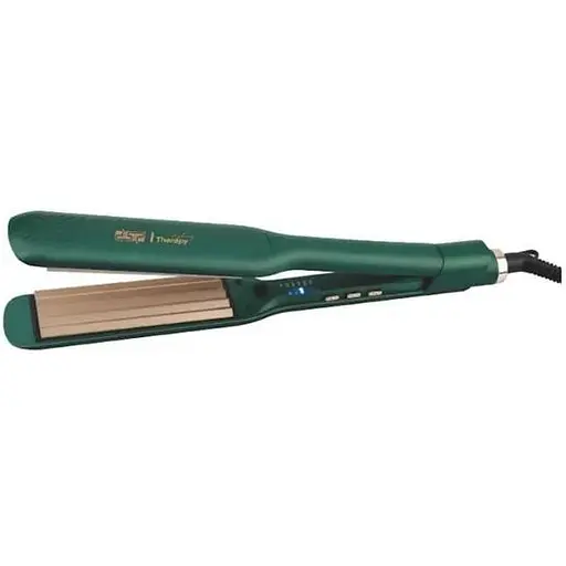 Плойка гофре для волосся DSP 10751 з керамічним покриттям на 5 температурних режимів Зелений - фото 1