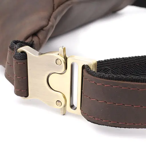 Добротна сумка бананка для чоловіків з натуральної шкіри вінтажної SHVIGEL 34х14х7 см sum0027447 - фото 16