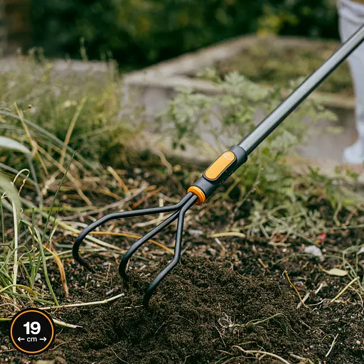 Розпушувач (культиватор) Fiskars OneClick 13 см, три зуба (1080684) - фото 2