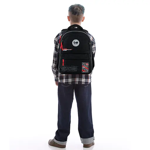 Рюкзак GoPack Education 182M Born To Win Чорний (GO26-182M-5) - фото 15