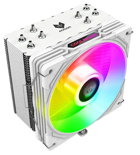 Кулер для процессора Coolmoon Aosor AS400 WHITE (AS400 WHITE) - фото 1