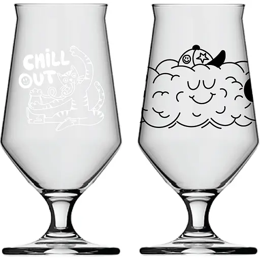 Набір келихів для пива Concept Glass Chill Out Beer Passion 2 шт. (BP/8804)