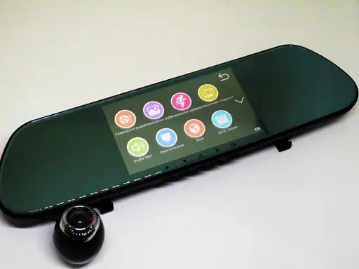Зеркало авторегистратор DVR V9TP Full HD 5 дюймов 3 камеры - фото 5