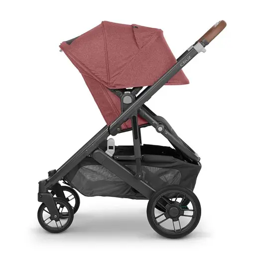 Прогулочная коляска Uppababy Cruz V2 - Lucy + люлька Uppababy Carrycot Lucy Rosewood Melange с карбоновым каркасом - фото 7